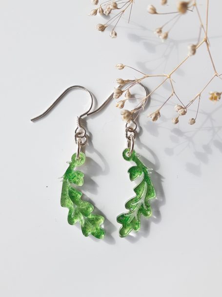 Green Leaf earrings